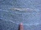 矽質片岩內的透鏡體